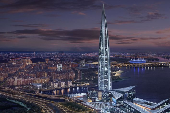 Lakhta Center in St. Petersburg, Russland. (Quelle: TRUMPF)
