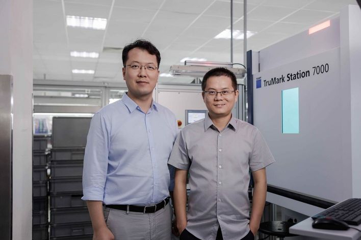 Charlie Zhu und Alex Xu (rechts) 