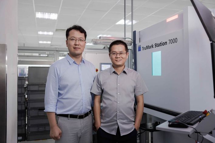 Charlie Zhu und Alex Xu (rechts)