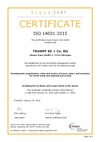 Certification according to DIN EN ISO 14001