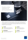 Flexible surface treatment for joining preparation work