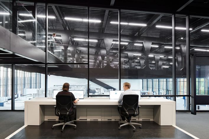 Control center at the Smart Factory in Chicago