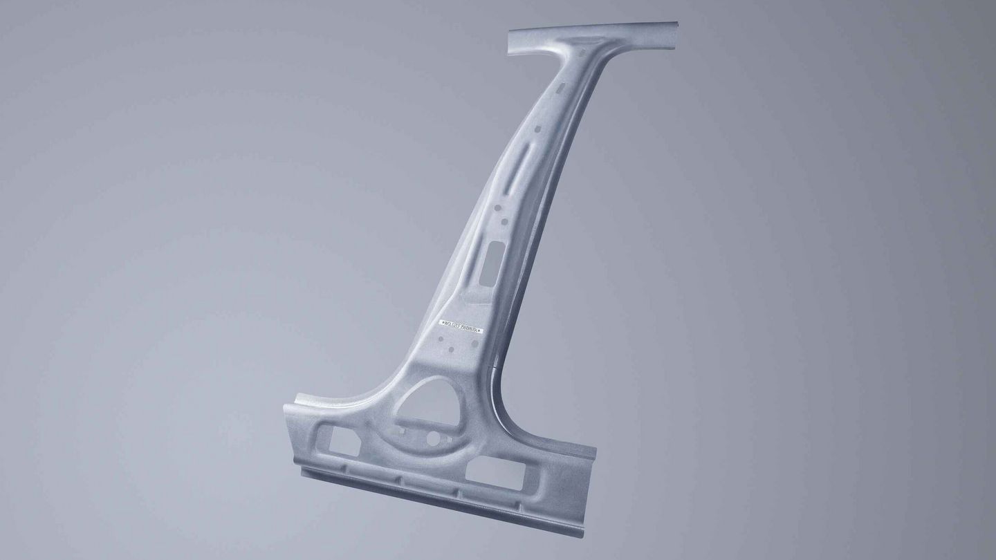 Laser-cut B-pillar