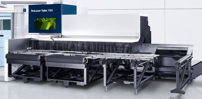 TruLaser Tube 7000 fiber, Bandtische