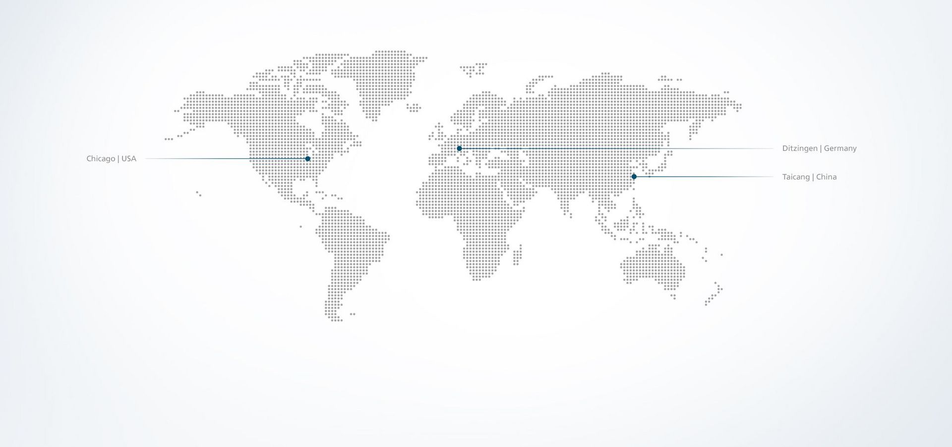 World map with Smart Factory locations