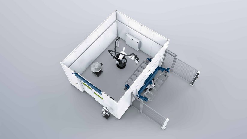TruLaser Weld 5000 mit Rotationswechsler