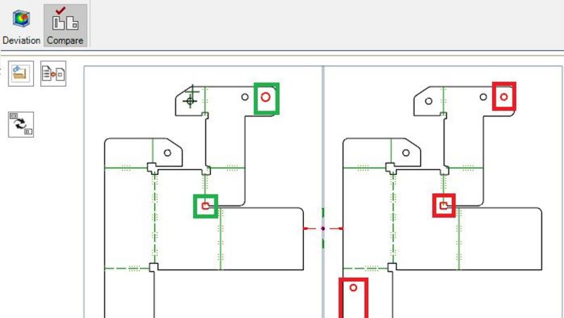 TruTops Boost V12, 2D comparison in TecZone Design