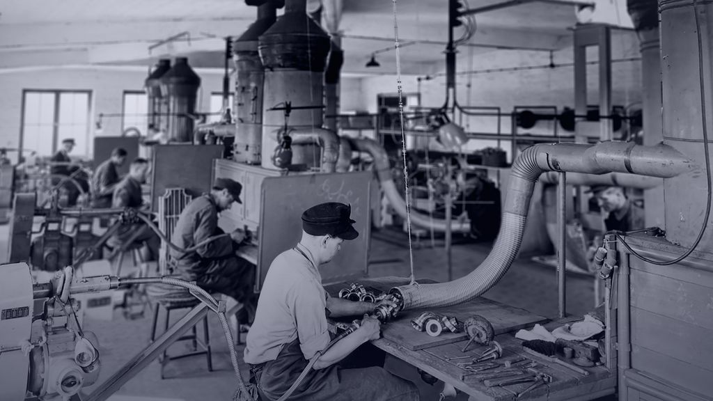 historical picture of the Stuttgart machine shop Julius Geiger GmbH