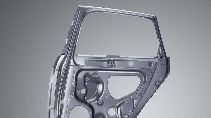 Scanner-welded car door