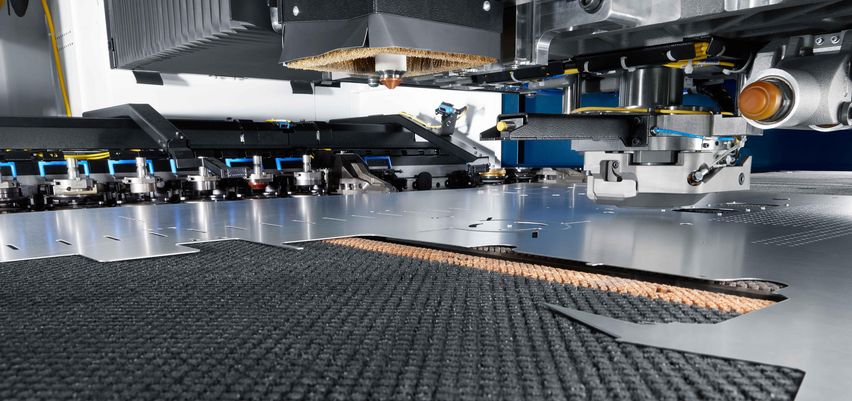 Complete processing of a part on the TruMatic 5000