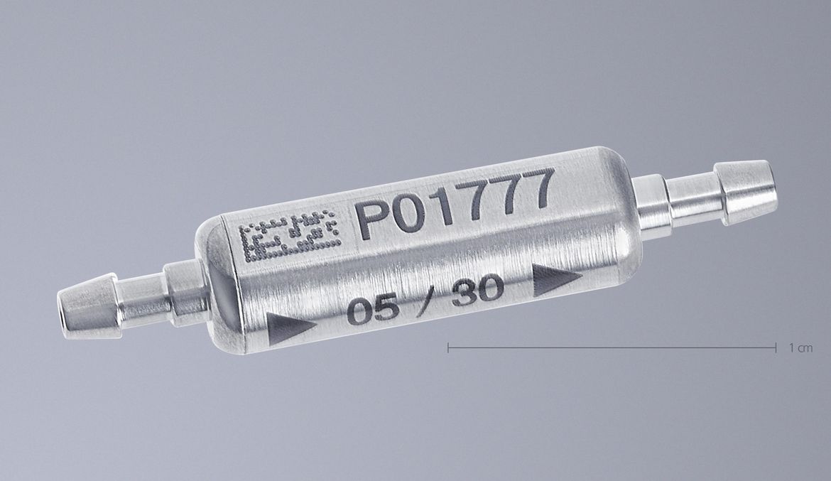 Laser-marked stent (blackmarking with TruMicro Mark)