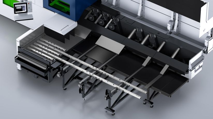 TruLaser Tube 5000 fiber, conveyor tables
