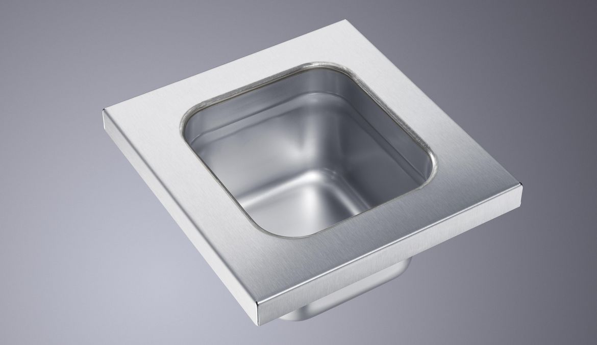Stainless steel gastronomy container