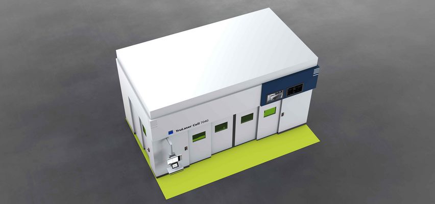 TruLaser Cell 7040 with marked installation surface