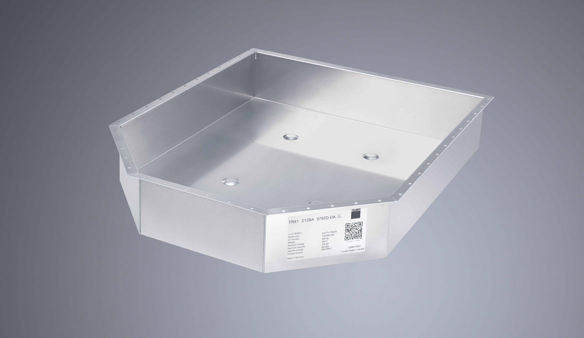 Example part: battery tray