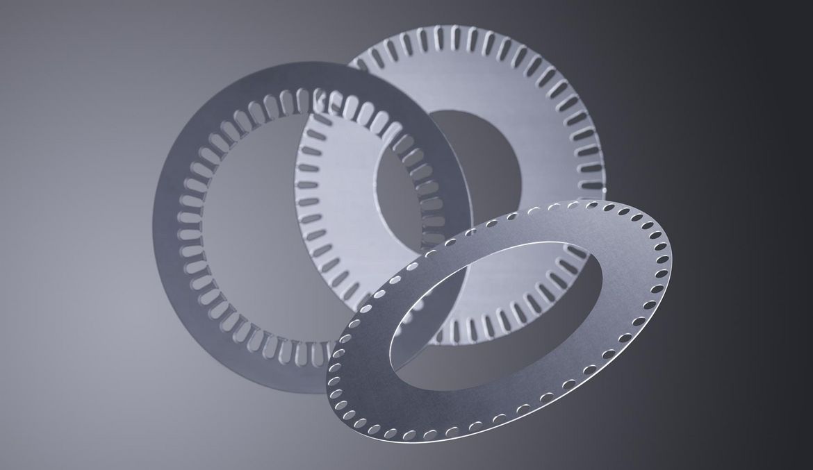 Laser-cut stator plates