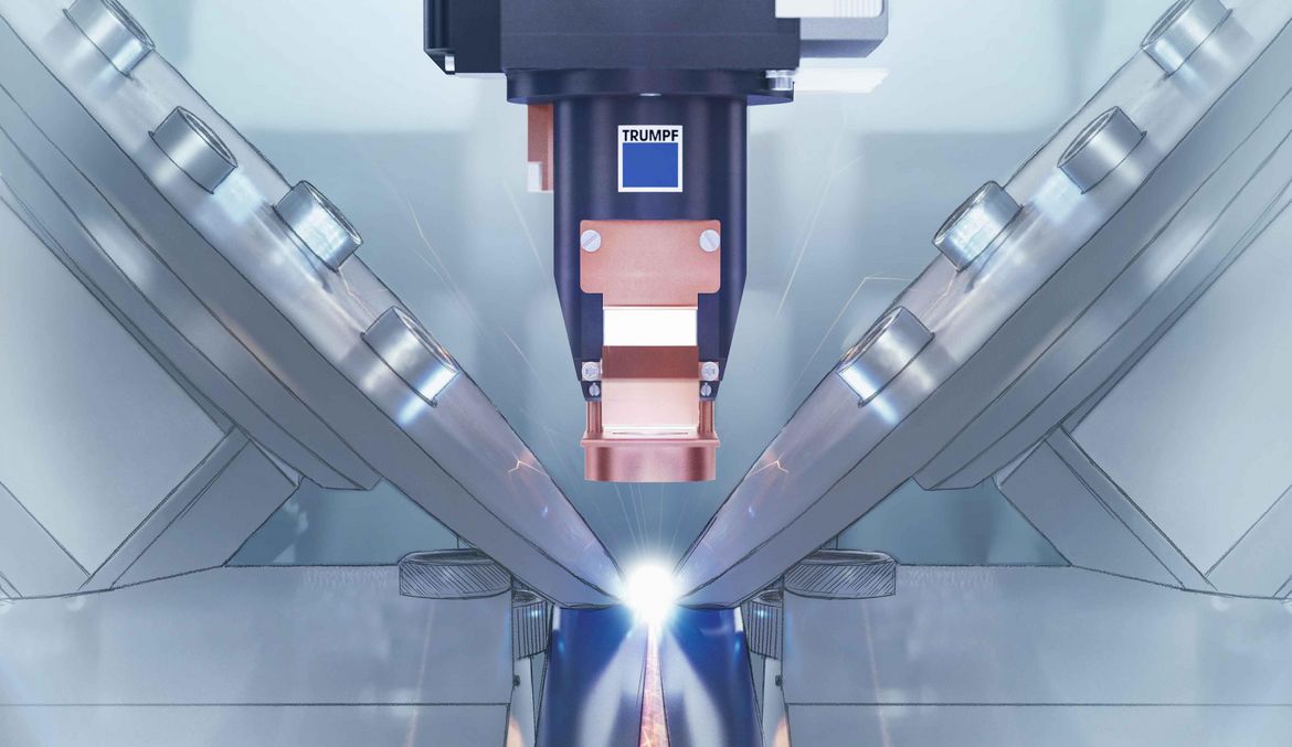 Laser welding process of a profile on the TruLaser Cell 1100