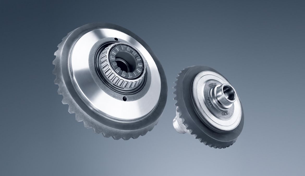 Laser-welded transmission component