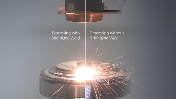 TruLaser Cell comparison BrightLine Weld application