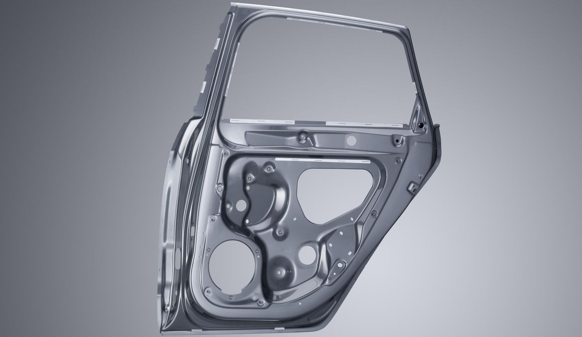 Scanner-welded car door