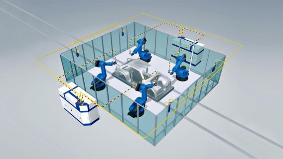 TRUMPF laser network with TruDisk laser